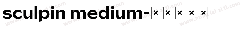 sculpin medium字体转换